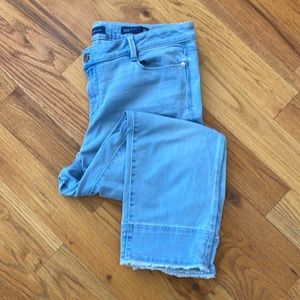 J. Jill Crop Jean, Size 12, Fringed hem. Like new.